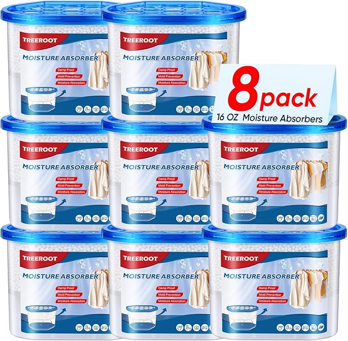8 Pack Moisture Absorbers, 16 OZ Humidity Absorber Bucket, Moisture Absorbers by Unknown