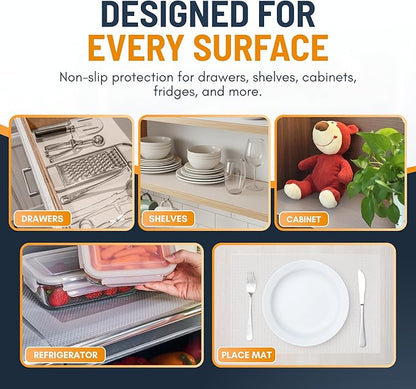 Shelf Liner Drawer Liner for Kitchen Cabinets Non-Adhesive by Linda’s Essentials - Image 7