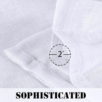H.VERSAILTEX Linen Curtains Elegant Natural Linen Blended Curtains Energy - Image 5