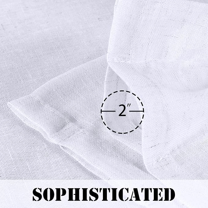H.VERSAILTEX Linen Curtains Elegant Natural Linen Blended Curtains Energy - Image 5