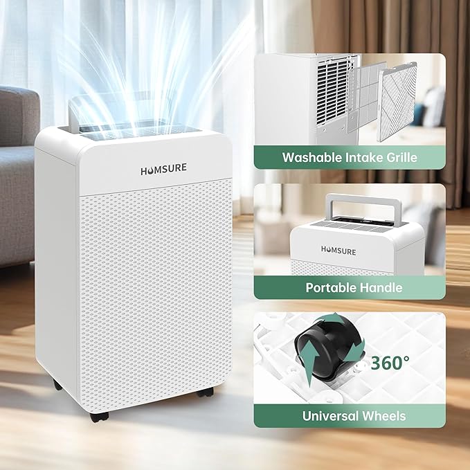 HUMSURE 4500 Sq. Ft 80 Pints Dehumidifier - Image 8