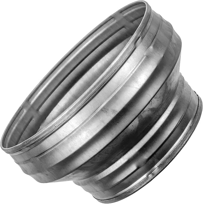 Vent Systems 8" Inch to 6" Inch Duct Reducer – Galvanized Steel HVAC Pipe - Image 8