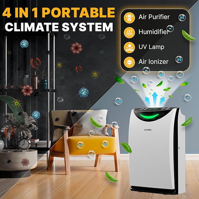 Air Purifier and Humidifier Combo – HEPA Air Purifier - Image 2