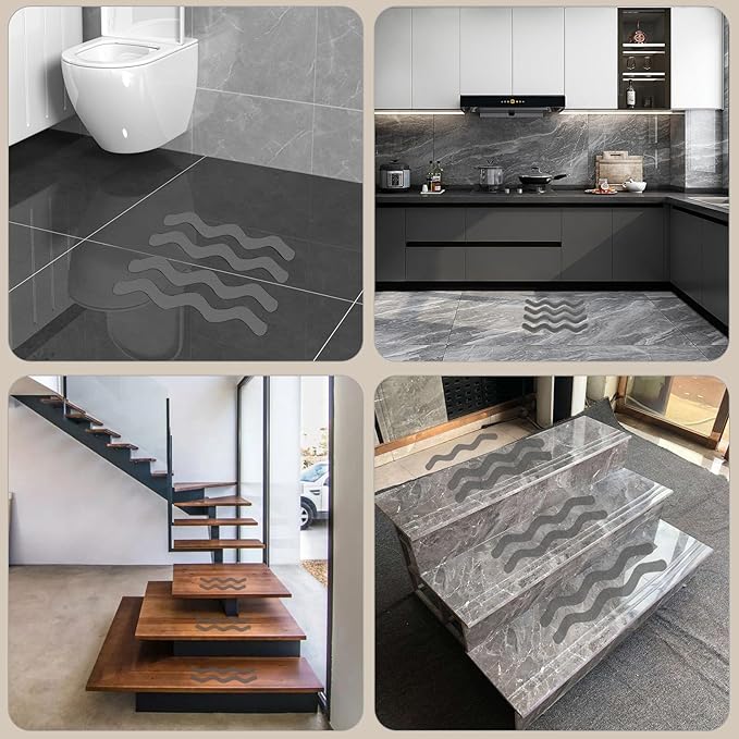 24 PCS Anti Slip Shower Stickers, Safety Bathtub Non Slip Strips, Adhesive - Image 6