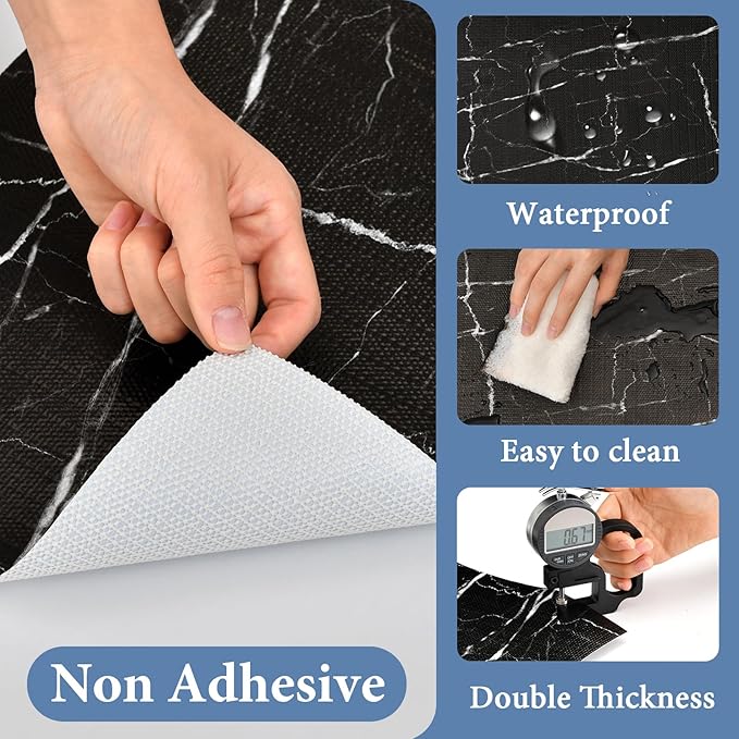 Drawer and Shelf Liner for Kitchen Cabinet: 12 in X 20 Ft Non Slip Waterproof - Image 3