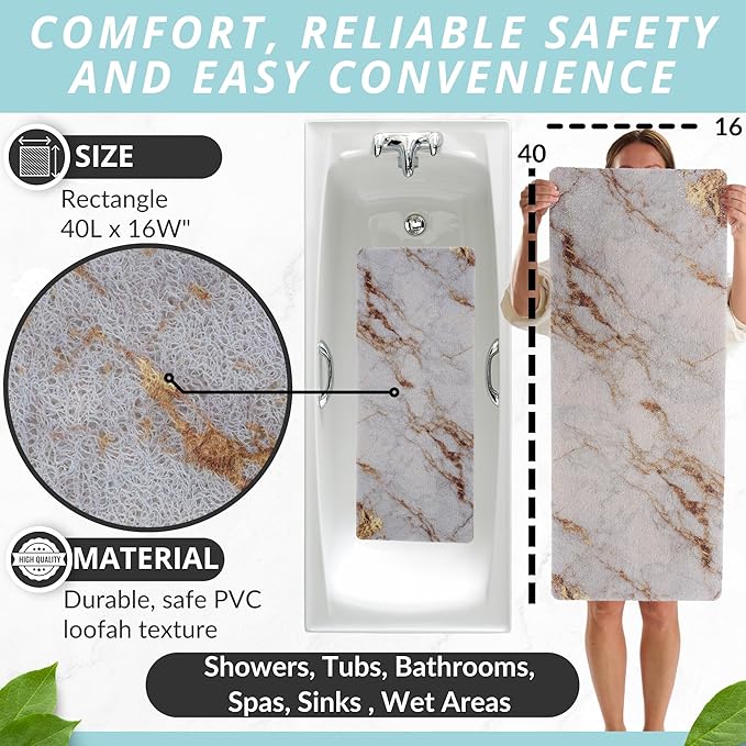 Non Slip Bathtub Mat Shower Mat - Image 3