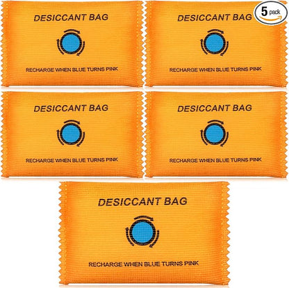 5 Packs 100g Rechargeable Desiccant Moisture Absorbing Bag by Threlaco