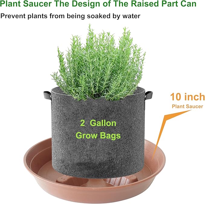 4 Pack Plant Saucer 10 inch, 8 12 14 17 inch, Plant Stand Plastic Plant Saucers - Image 4