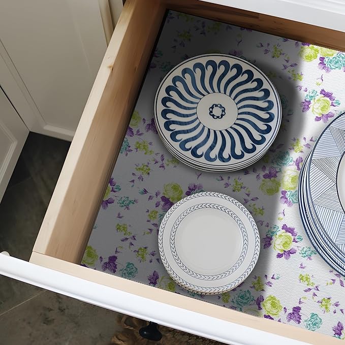 18" W x 96" L Floral Drawer and Shelf Liner - Image 7