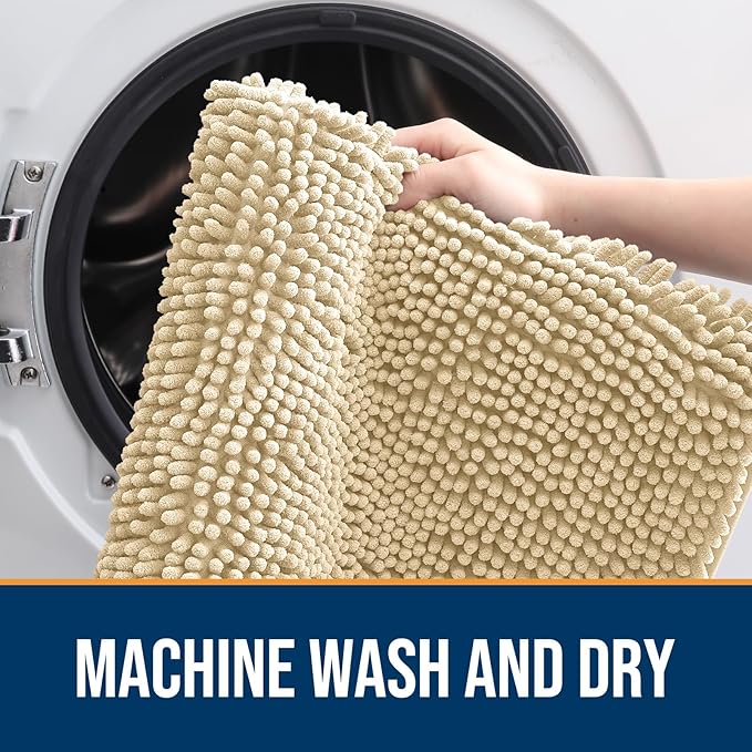 OLANLY Dog Door Mat for Muddy Paws 59x20, Absorbs Moisture and Dirt, Absorbent - Image 5