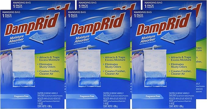 DampRid Fragrance Free Hanging Moisture Absorber, Inhibits Mold and Mildew - Image 3