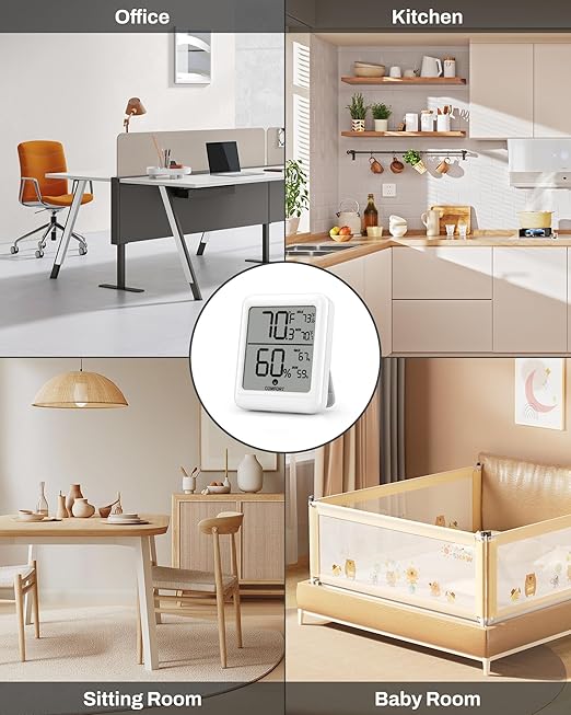 BN-Link Digital Hygrometer Indoor Thermometer Room, Digital Temperature and - Image 7