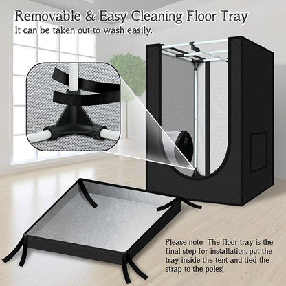 zazzy Grow Tent, Removable Floor Tray and Tool Bag - Image 5