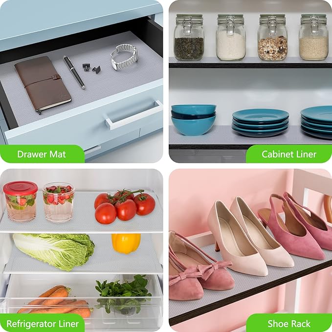 Shelf Liners for Kitchen Cabinet Refrigerator Liners Waterproof Kitchen - Image 4