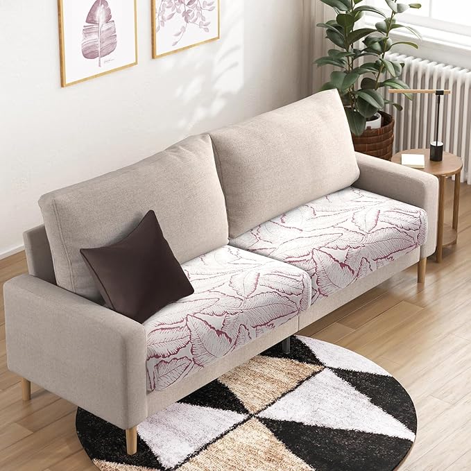 Fuloon Seat Cushion Covers, Stretch Couch Slipcovers Sofa Cushion Protective - Image 5
