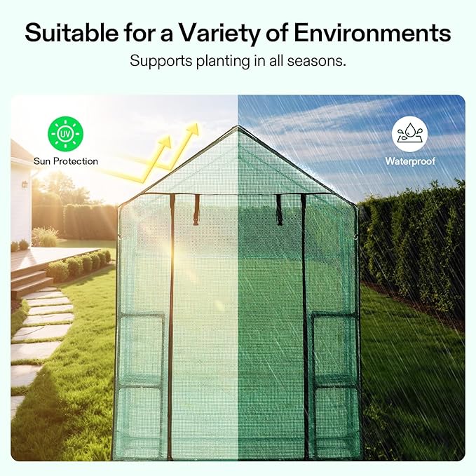 VIVOSUN 57x57x77 Inch Mini Walk in Green House - Image 4