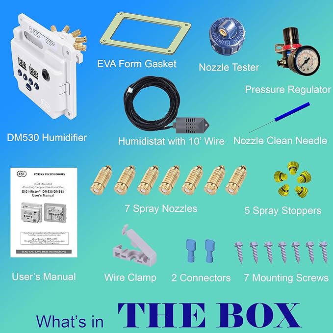 Evaporative Duct Mount Whole House Furnace Humidifier, Atomizing Cool Mist - Image 6