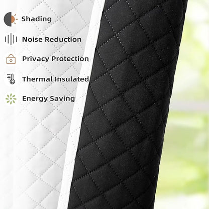 DriftAway Soundproof Thermal Insulated Quilted Curtain Liners - Image 2