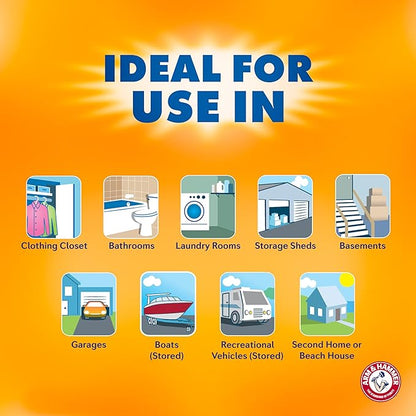 Arm & Hammer Fragrance Free Refillable Moisture Absorber and Odor Eliminator 14 - Image 6