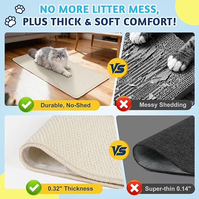ENONCI​ Corner Cat Scratcher Wall Mounted - Image 4