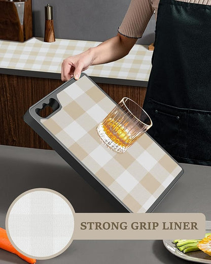 Shelf Liner for Kitchen Cabinets Non-Adhesive Drawer Liners Non-Slip Strong - Image 4