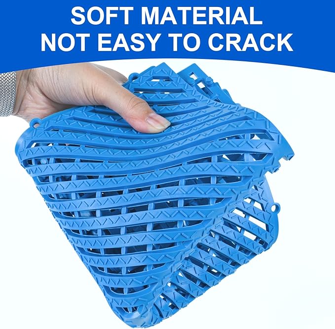 MYFAMIREA Modular Interlocking Cushion 12 Pack 11.8" x 11.8" Rubber Floor Tiles - Image 3