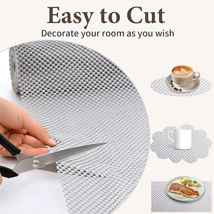 Shelf Liners for Kitchen Cabinets Non Adhesive Shelf Liner Paper Non-Slip - Image 6