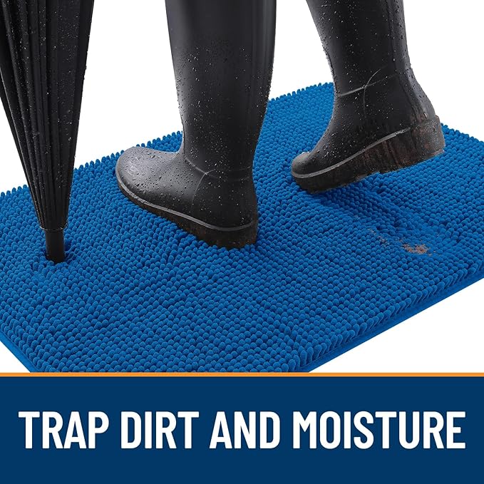 OLANLY Dog Door Mat for Muddy Paws 48x30, Absorbs Moisture and Dirt, Absorbent - Image 2