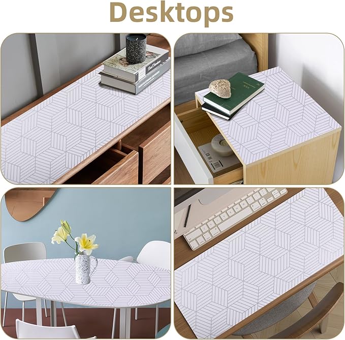 Shelf Liners for Kitchen Cabinets Non Adhesive Shelf Liner Paper Non-Slip - Image 8