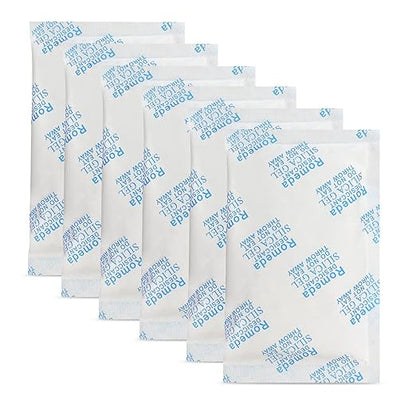 200 Pcs 5 Gram Silica Gel Packs, Transparent Desiccant, Desiccant Packets by Romeda