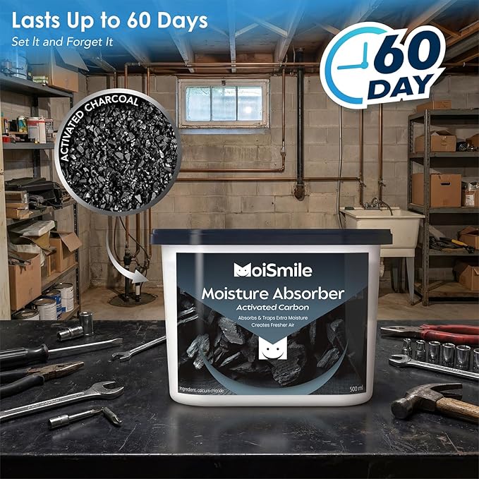 Moisture Absorbers, Efficient Activated Charcoal Humidity Absorber ＆ Odor - Image 3