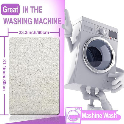 Shower Mats Non Slip for Elderly, 24x32’Lager Loofah Bath Mats for Shower - Image 2