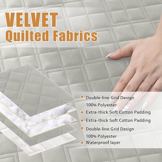 Arfntevss Waterproof Sectional Couch Covers L Shape Washable Velvet Sofa Cover - Image 3
