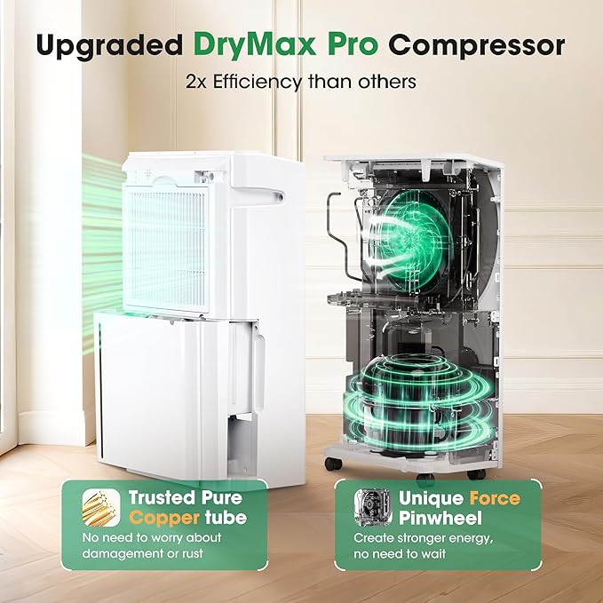 6, 500 Sq.Ft Dehumidifier for Basement - Image 2