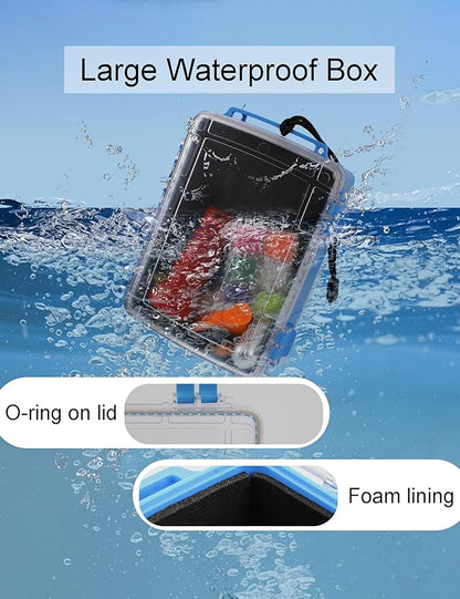 Beoccudo Large Waterproof Dry Box Waterproof Containers, Watertight Boat - Image 4