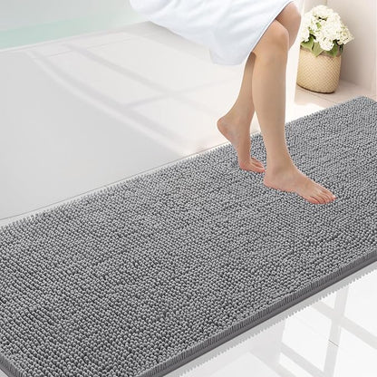 Smiry Luxury Chenille Bathroom Rugs 70x24, Extra Soft and Absorbent Shaggy Bath by Smiry