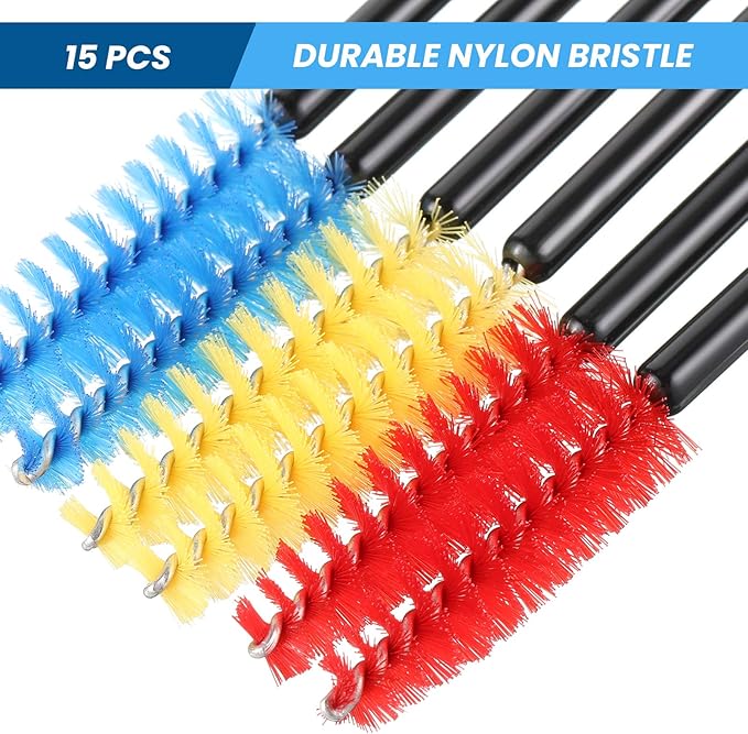 Outus 15 Pieces Hummingbird Feeder Cleaning Brush Mini Nylon Brush Set Cleaner - Image 7
