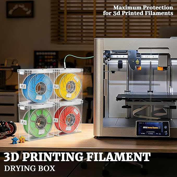 Filament Storage Box, 4 Pack Filament containers. This 3D Printer Filament - Image 7