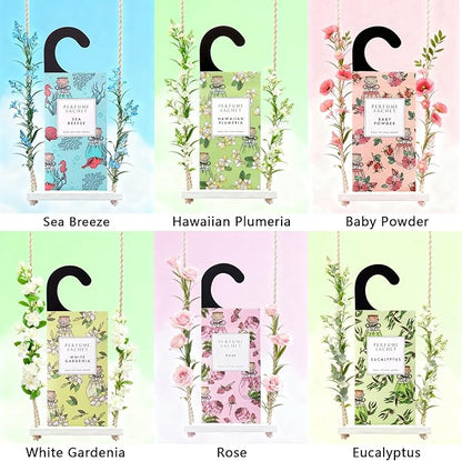 ROSE COTTAGE Large 12 Packs Eucalyptus Peppermint Hanging Closet Air Freshener - Image 6
