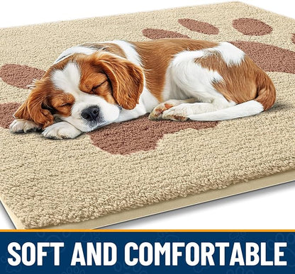 Smiry Dog Door Mat for Muddy Paws, Absorbs Moisture and Dirt, Low-Profile - Image 4