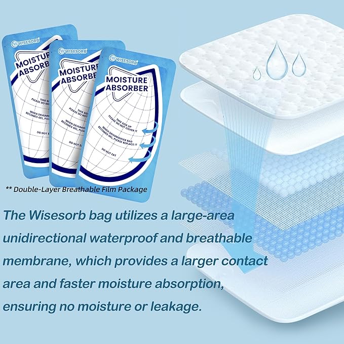 25 Gram 10 Packs Moisture Absorbers Packs, Leakproof Desiccant Dehumidifier Bags - Image 5