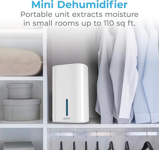 Pure Enrichment PureDry Mini Dehumidifier - 27oz Compact Water Tank Eliminates - Image 2