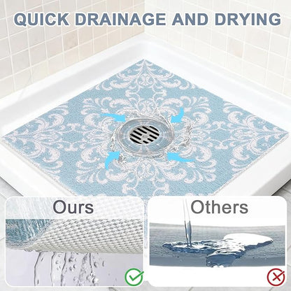 Square Shower Mat Non Slip: 24x24 Inch Extra Large Shower Mats - Image 6