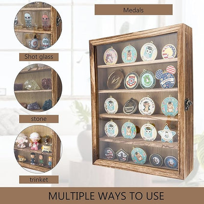 11x14 Shadow Box Frame with Removable Shelves, Collectible Display Shelves Case - Image 3