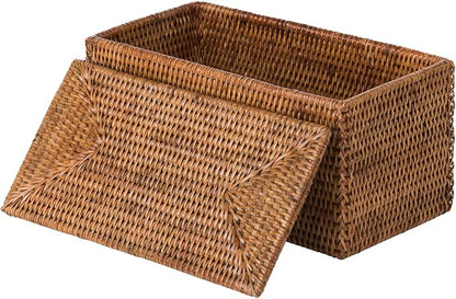 KOUBOO La Jolla Rattan Box, Toilet Roll Storage, Storage Boxes, Rattan Basket - Image 5