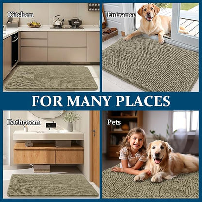 OLANLY Dog Door Mat for Muddy Paws 30x17, Absorbs Moisture and Dirt, Absorbent - Image 8