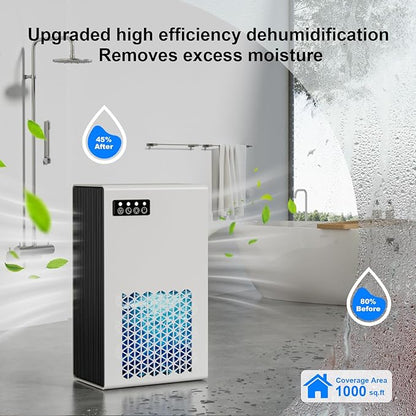 Dehumidifiers for Home, 99oz Water Tank Dehumidifier for Bedroom Basement - Image 3
