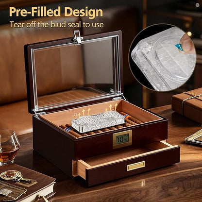 Pre-Filled Cigar Humidifier, Cigar Crystal Gel Humidifier, Suitable - Image 3