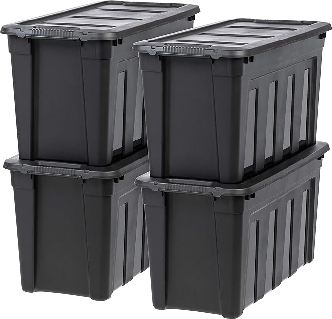 IRIS USA 31 Gallon Heavy Duty Storage Totes by IRISUSA