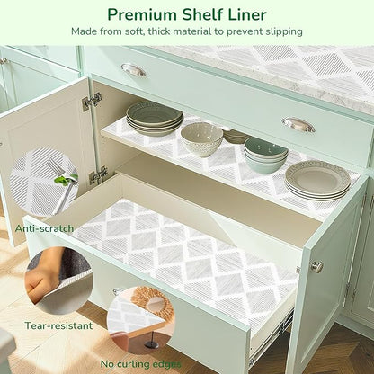 Shelf and Drawer Liner for Kitchen Cabinets 24In x 20FT Non-Adhesive Shelf - Image 6